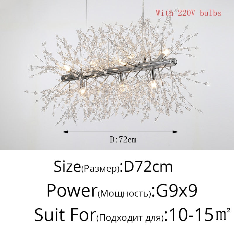 Nordic Modern LED Indoor Chandelier TOPAZ.PK