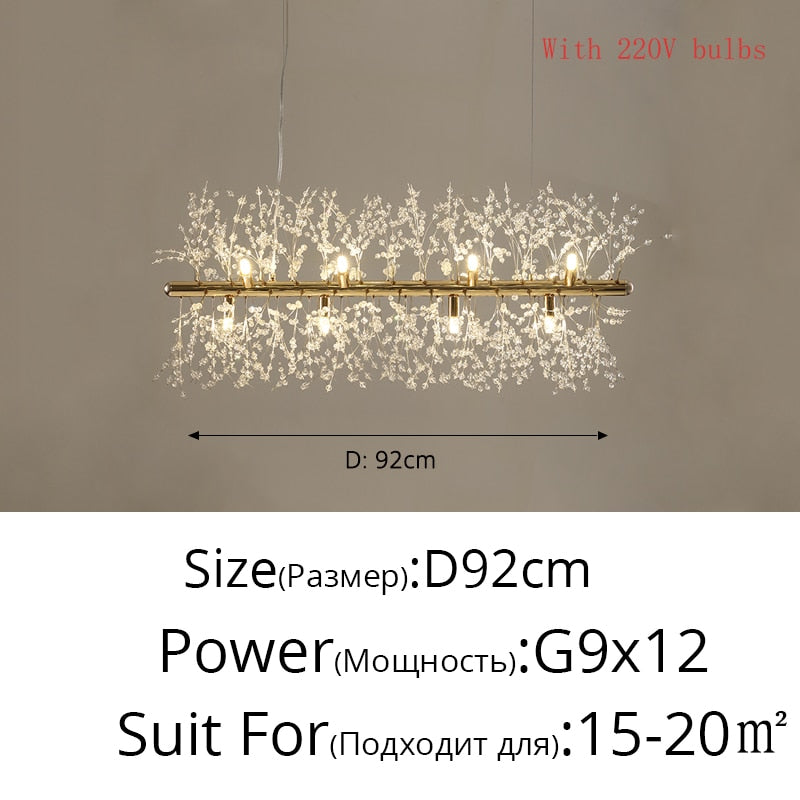 Nordic Modern LED Indoor Chandelier TOPAZ.PK