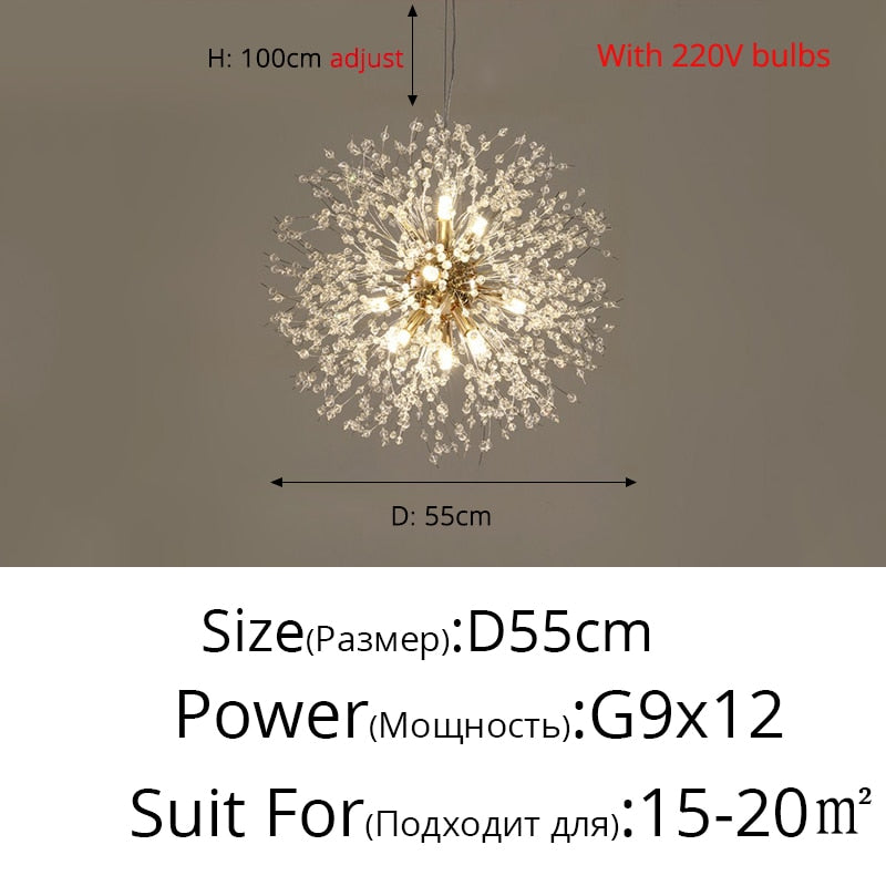 Nordic Modern LED Indoor Chandelier TOPAZ.PK