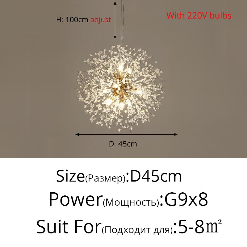 Nordic Modern LED Indoor Chandelier TOPAZ.PK