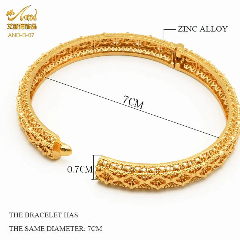 Indian Jewelry for Women Gold Color Bracelets Dubai Designer XPrice Shop